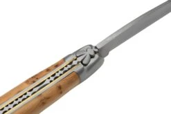 Forge De Laguiole Boraldes Edition 1212EINGE Mitres Satinées, Bois De Genévrier, Couteau De Poche -Vic Boutique LA1212EINGE BOR 05 forgedelaguiole