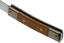 Lionsteel BestMan BM2 CVN Natural Canvas Micarta Couteau De Poche Slipjoint -Vic Boutique LI BM2 CVN 05 lionsteel