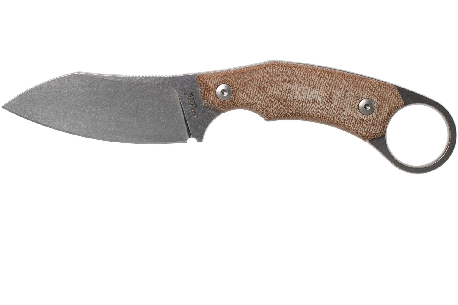 LionSteel H1 Skinner CVN Natural Canvas Micarta Couteau Fixe, Tommaso Rumici Design 3 LionSteel H1 Skinner CVN Natural Canvas Micarta Couteau Fixe, Tommaso Rumici Design