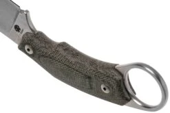 LionSteel H2 Drop Point CVG Green Canvas Micarta Couteau Fixe, Tommaso Rumici Design -Vic Boutique LI H2 CVG 04 lionsteel