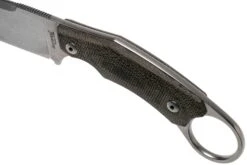 LionSteel H2 Drop Point CVG Green Canvas Micarta Couteau Fixe, Tommaso Rumici Design -Vic Boutique LI H2 CVG 05 lionsteel