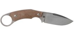 LionSteel H2 Drop Point CVN Natural Canvas Micarta Couteau Fixe, Tommaso Rumici Design -Vic Boutique LI H2 CVN 02 lionsteel