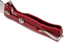 LionSteel SR11 Aluminum Red, Satin Blade, SR11 A RS Couteau De Poche -Vic Boutique LI SR11A RS 05 lionsteel li sr11a rs 05