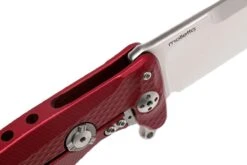 LionSteel SR11 Aluminum Red, Satin Blade, SR11 A RS Couteau De Poche -Vic Boutique LI SR11A RS 06 lionsteel li sr11a rs 06
