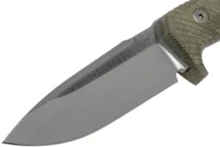 LionSteel T5-CVG Green Canvas Micarta Satin Couteau Fixe -Vic Boutique LI T5 CVG 03 lionsteel