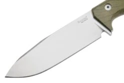 Lionsteel T6 Satin, Green Canvas Micarta T6-CVG Couteau Fixe -Vic Boutique LI T6 CVG 03 lionsteel