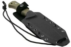 Lionsteel T6 Satin, Green Canvas Micarta T6-CVG Couteau Fixe -Vic Boutique LI T6 CVG 06 lionsteel