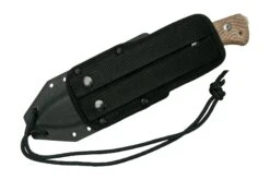 Lionsteel T6 Satin, Natural Canvas Micarta T6-CVN Couteau Fixe -Vic Boutique LI T6 CVN 07 lionsteel