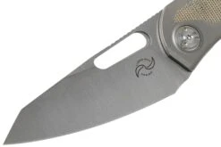 Liong Mah KUF V2 Kitchen Utility Folder, Green Canvas Micarta Couteau De Poche -Vic Boutique LO KUF GCM 03 liong mah