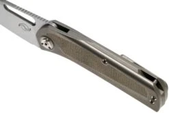 Liong Mah KUF V2 Kitchen Utility Folder, Green Canvas Micarta Couteau De Poche -Vic Boutique LO KUF GCM 07 liong mah