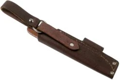LT Wright Bushcrafter HC, 1075, Matte Natural Micarta, Leather Sheath, Couteau De Bushcraft -Vic Boutique LT BHC NM LS 07 lt wright