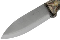 LT Wright Genesis Scandi Grind, A2, Matte Python Micarta, Leather Sheath, Couteau De Bushcraft -Vic Boutique LT GEN SC PYM LS 03 lt wright