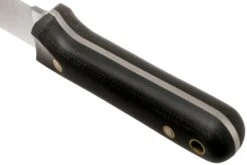 LT Wright Next Gen, A2, Matte Black Micarta, Leather Sheath, Couteau De Bushcraft -Vic Boutique LT NG BM LS 04 lt wright