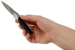 Mcusta MC-144G Shinra Mixture Teana, Black Pakkawood, Couteau De Gentleman -Vic Boutique MC 0144G 08 mcusta