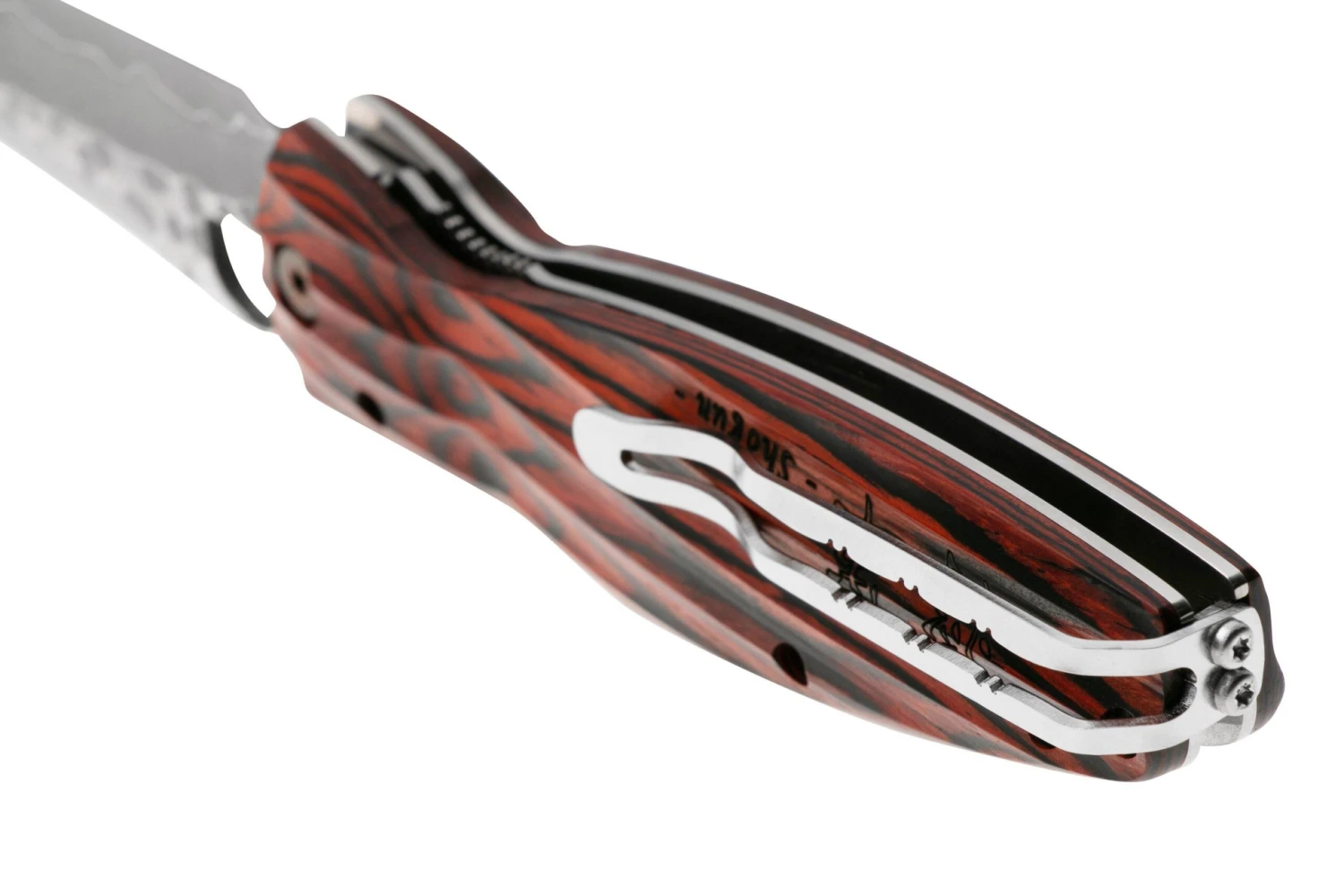 Mcusta MC-0183G Sengoku Tokugawa Ieyasu SPG2, Red Pakkawood, Couteau De Gentleman 6 Mcusta MC-0183G Sengoku Tokugawa Ieyasu SPG2, Red Pakkawood, Couteau De Gentleman – Image 4