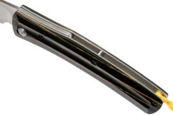 Mcusta MC-192C Friction Folder Black-Yellow Wood -Vic Boutique MC 0192C 08 mcusta