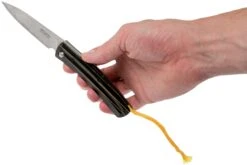 Mcusta MC-192C Friction Folder Black-Yellow Wood -Vic Boutique MC 0192C 09 mcusta