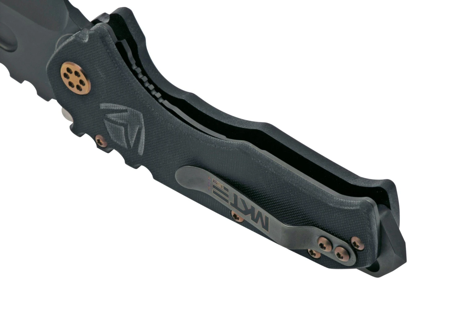 Medford Praetorian Scout M/P, D2 PVD Tanto, Black G10 Couteau De Poche 6 Medford Praetorian Scout M/P, D2 PVD Tanto, Black G10 Couteau De Poche – Image 4