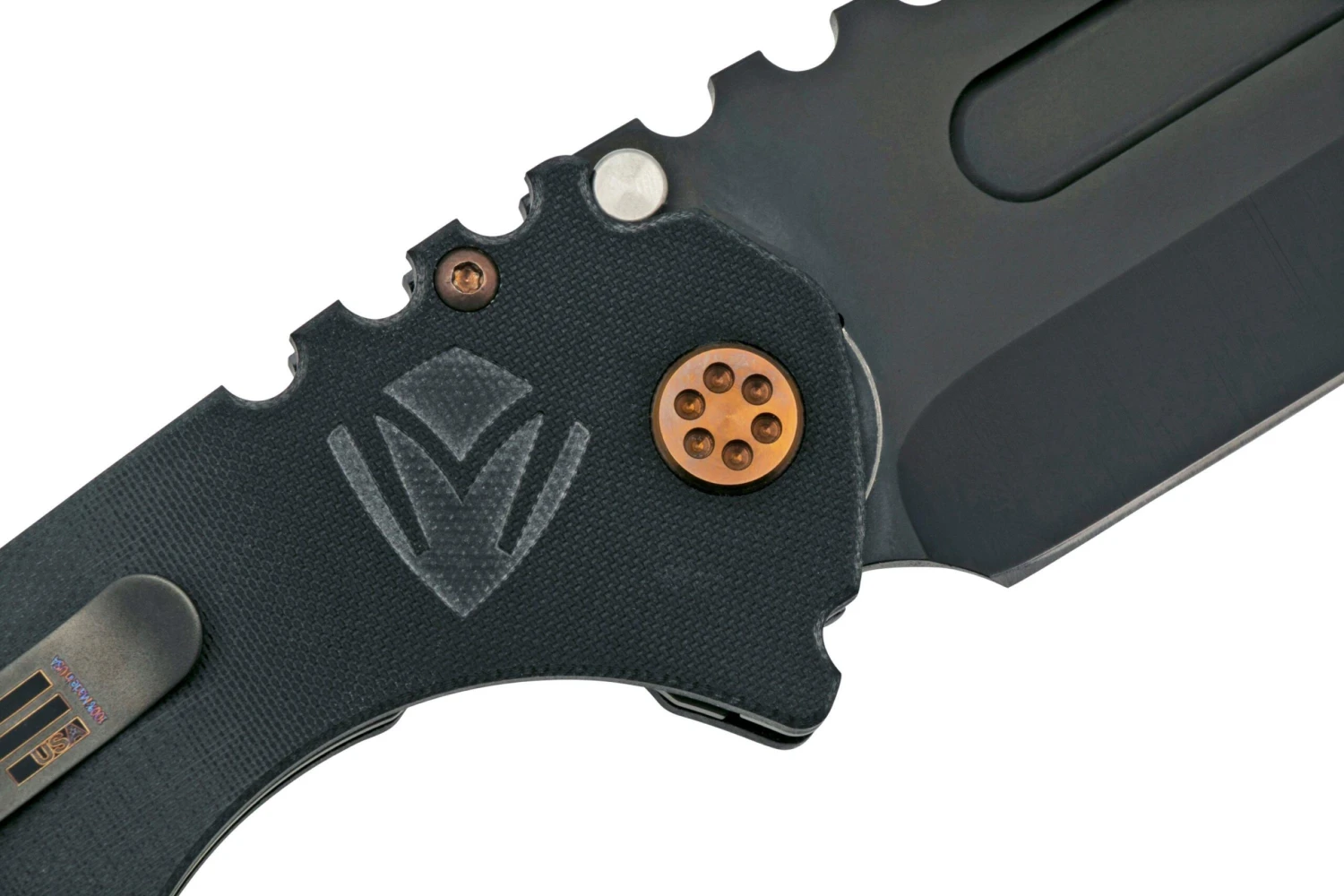 Medford Praetorian Scout M/P, D2 PVD Tanto, Black G10 Couteau De Poche 7 Medford Praetorian Scout M/P, D2 PVD Tanto, Black G10 Couteau De Poche – Image 5