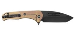 Medford Praetorian Slim Flipper S35VN PVD Tanto Blade, Bronze Steampunk Handle, Couteau De Poche -Vic Boutique MF 23 PSF 03 02 medford