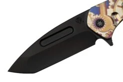 Medford Praetorian Slim Flipper S35VN PVD Tanto Blade, Bronze Steampunk Handle, Couteau De Poche -Vic Boutique MF 23 PSF 03 03 medford