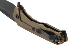 Medford Praetorian Slim Flipper S35VN PVD Tanto Blade, Bronze Steampunk Handle, Couteau De Poche -Vic Boutique MF 23 PSF 03 04 medford