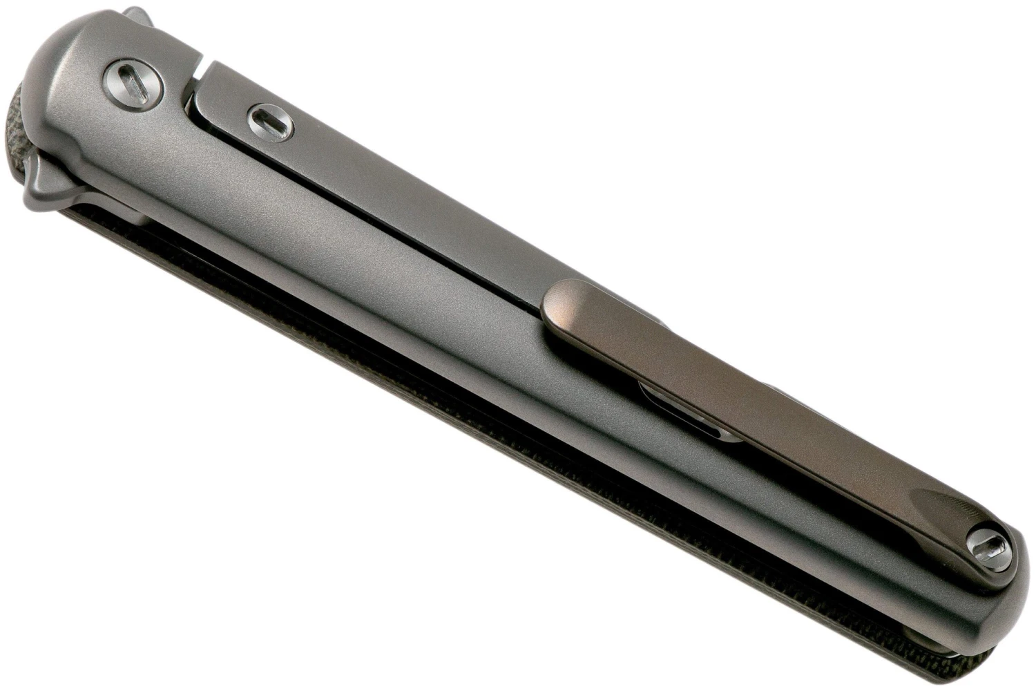 MKM Flame Dagger FL02-GCT Green Canvas Micarta Couteau De Poche, Michael Zieba Design 6 MKM Flame Dagger FL02-GCT Green Canvas Micarta Couteau De Poche, Michael Zieba Design – Image 4