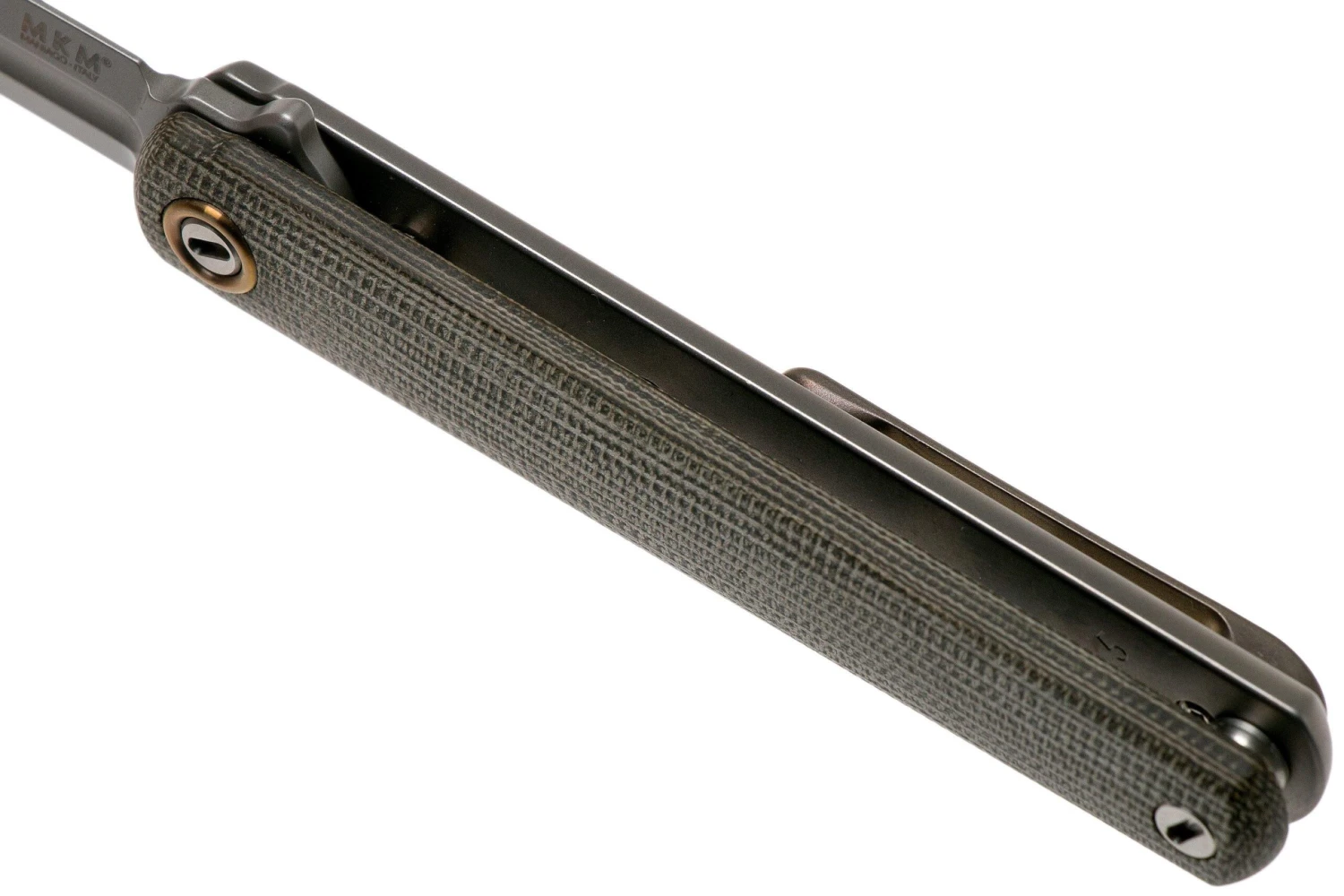 MKM Flame Dagger FL02-GCT Green Canvas Micarta Couteau De Poche, Michael Zieba Design 9 MKM Flame Dagger FL02-GCT Green Canvas Micarta Couteau De Poche, Michael Zieba Design – Image 7