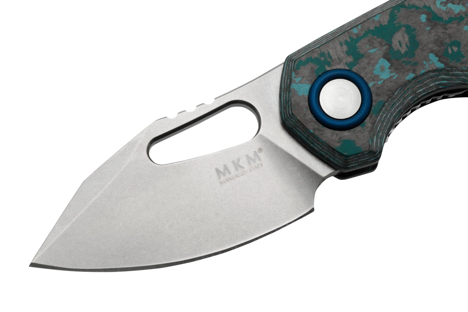 MKM Isonzo FX03-3CA Clip Point Stonewashed, Arctic Storm Carbon Fiber, Couteau De Poche, Jesper Voxnaes Design 5 MKM Isonzo FX03-3CA Clip Point Stonewashed, Arctic Storm Carbon Fiber, Couteau De Poche, Jesper Voxnaes Design – Image 3