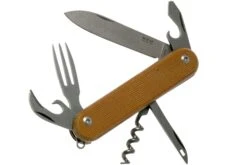 MKM Malga 6 Natural Canvas Micarta MP06-NC Couteau De Poche