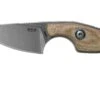 MKM Mikro 1 Drop, Stonewashed Natural Canvas Micarta Couteau De Cou, Jesper Voxnaes Design -Vic Boutique MMK MR01 NC 01 mkm knives