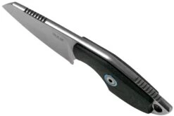 MKM Mikro 2 Wharncliffe, Stonewashed Black G10 Couteau De Cou, Jesper Voxnaes Design -Vic Boutique MMK MR02 GBK 04 mkm knives