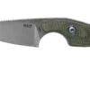 MKM Mikro 2 Wharncliffe, Stonewashed Green Canvas Micarta Couteau De Cou, Jesper Voxnaes Design -Vic Boutique MMK MR02 GC 01 mkm knives