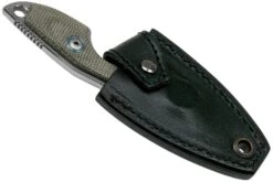 MKM Mikro 2 Wharncliffe, Stonewashed Green Canvas Micarta Couteau De Cou, Jesper Voxnaes Design -Vic Boutique MMK MR02 GC 06 mkm knives