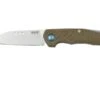 MKM Root RT-GC Satin Green Canvas Micarta, Couteau De Poche, Jens Anso Design