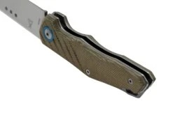 MKM Root RT-GC Satin Green Canvas Micarta, Couteau De Poche, Jens Anso Design -Vic Boutique MMK RT GC 04 mkm