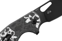 MKM Vincent VCV-CWD Black PVD VANAX, White Storm Carbon Fiber, Black Aluminum, Couteau De Poche, Jesper Voxnaes Design -Vic Boutique MMK VCV CWD 05 mkm