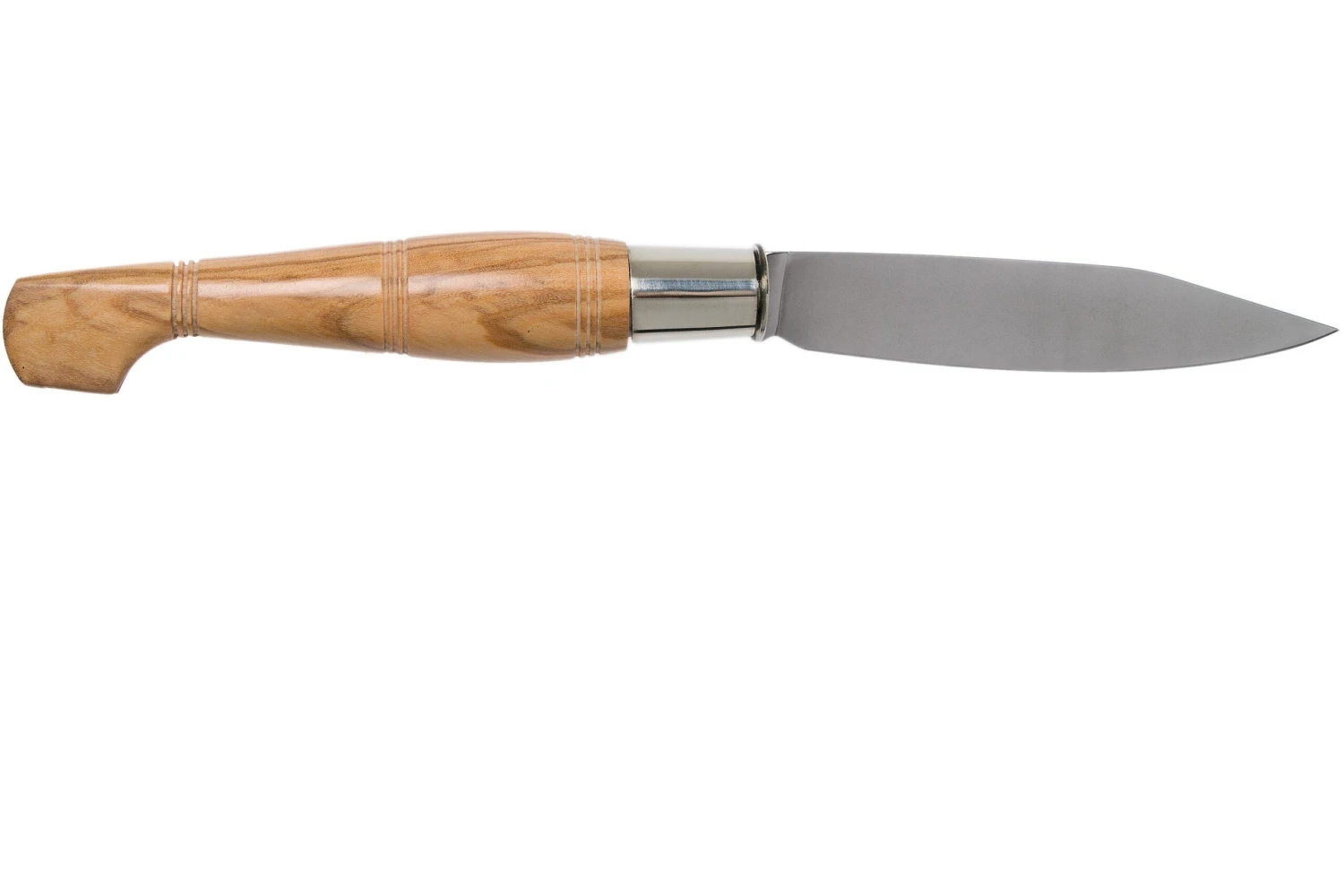 Nontron No. 25 Turning Ferrule, Olivewood, Clog Shape NN25OL Couteau De Poche 4 Nontron No. 25 Turning Ferrule, Olivewood, Clog Shape NN25OL Couteau De Poche – Image 2