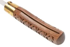 Old Bear Classical Carved Walnut L, 9307-21-LNI Couteau De Poche -Vic Boutique OB9307 21 LNI 05 oldbear