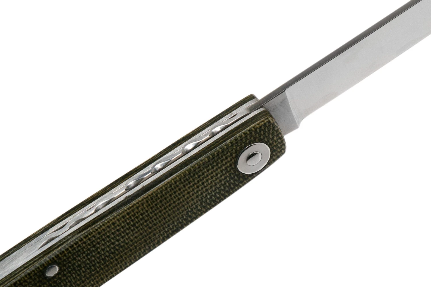 Ohta OLF SS FK Ohta Light Folder Couteau De Poche, Green Canvas Micarta 8 Ohta OLF SS FK Ohta Light Folder Couteau De Poche, Green Canvas Micarta – Image 6