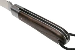 Otter Anchor Knife 172 LB Large Carbon, Smoked Oak, Stainless Anchor, Leather Strap, Couteau De Poche -Vic Boutique OR172LB 05 otter