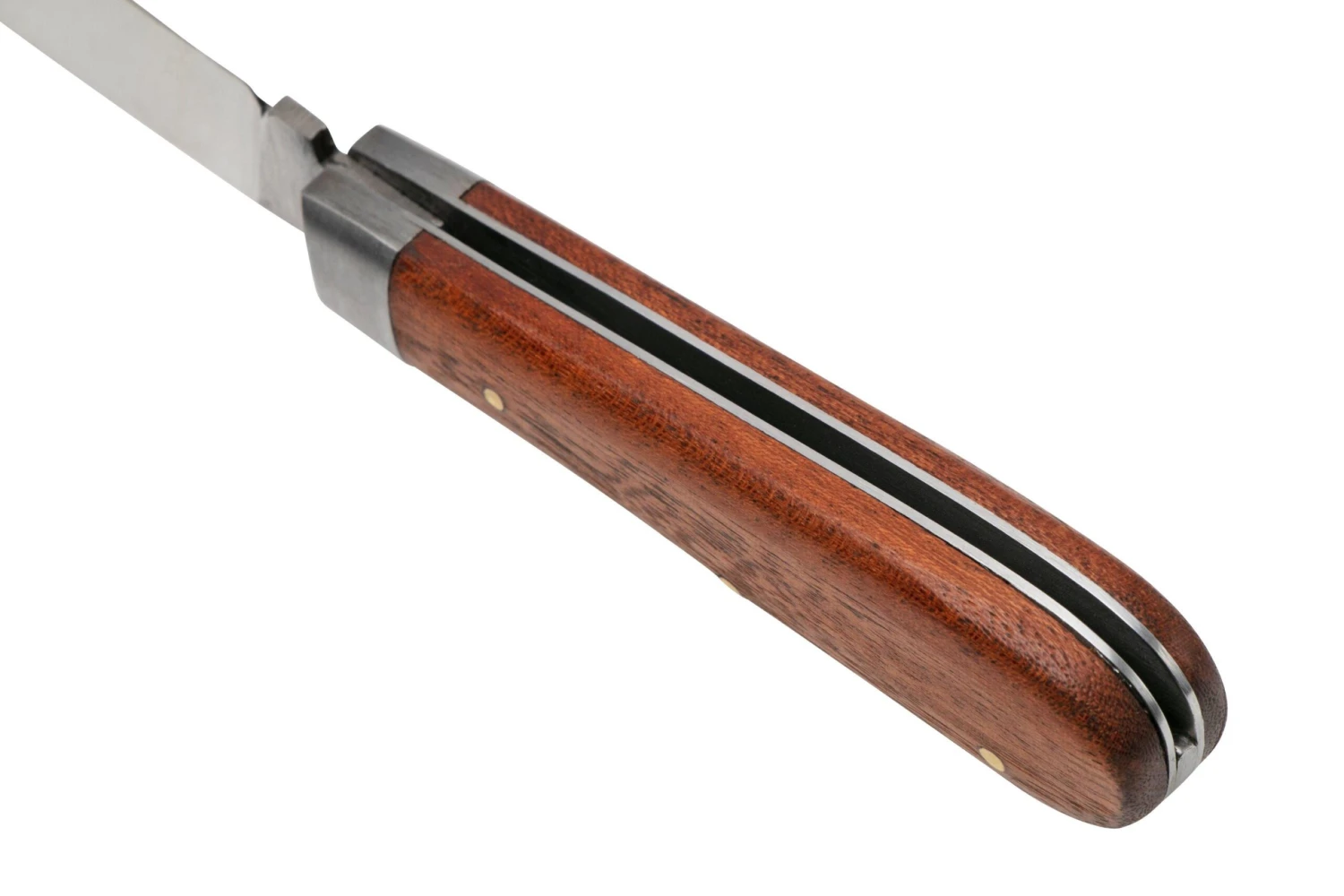 Otter Anchor Knife 174 Small Carbon, Sapeli, Brass Anchor, Couteau De Poche 7 Otter Anchor Knife 174 Small Carbon, Sapeli, Brass Anchor, Couteau De Poche – Image 5