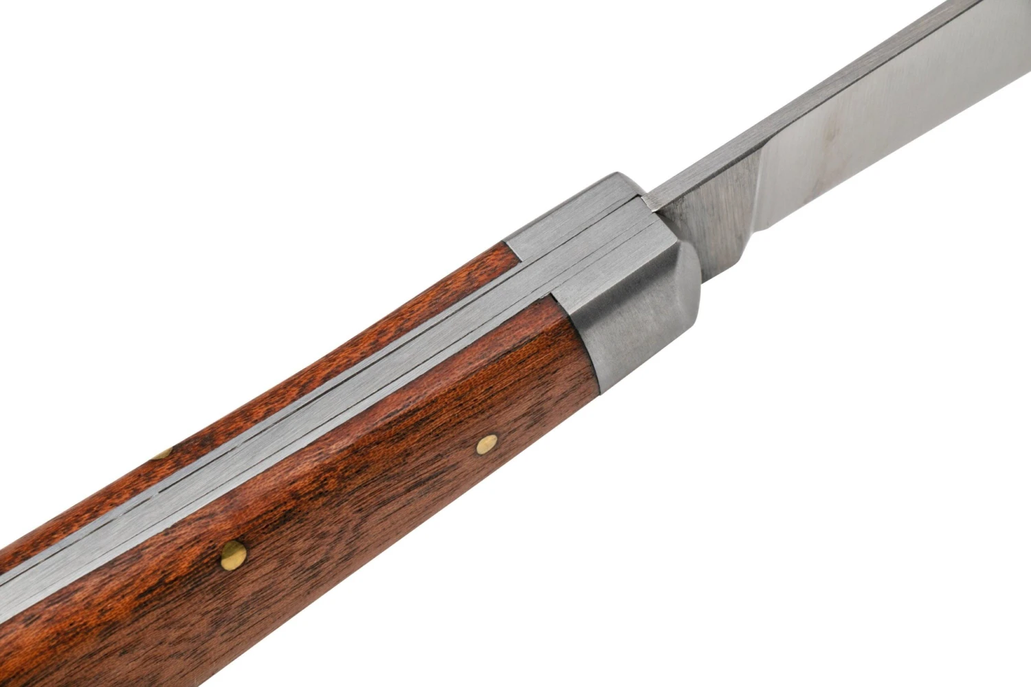 Otter Anchor Knife 174 Small Carbon, Sapeli, Brass Anchor, Couteau De Poche 8 Otter Anchor Knife 174 Small Carbon, Sapeli, Brass Anchor, Couteau De Poche – Image 6