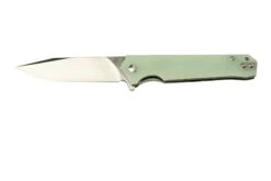 QSP Knife Mamba V2 QS111-J1, Satin, Jade G10, Couteau De Poche