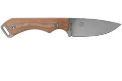 QSP Knife Workaholic QS124-A SK03 Brown Micarta Couteau Fixe -Vic Boutique QS124 A 02 qsp