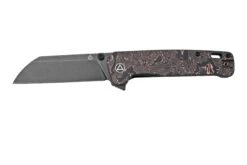 QSP Knife Penguin XL QS130XL-E2, Blackwashed 20CV, Copper Foil Carbonfiber, Couteau De Poche