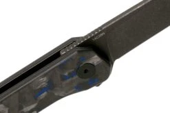 QSP Knife Osprey QS139-G2 Blue Shredded Carbonfiber, Blackwashed, Couteau De Poche -Vic Boutique QS139 G2 06 qsp knife