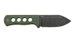 QSP Knife Canary QS141-C2 Blackwashed, Black Green G10, Couteau De Cou -Vic Boutique QS141 C2 02 qsp