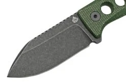 QSP Knife Canary QS141-C2 Blackwashed, Black Green G10, Couteau De Cou -Vic Boutique QS141 C2 03 qsp