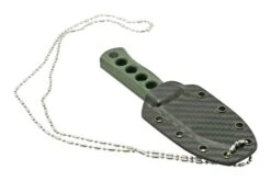 QSP Knife Canary QS141-C2 Blackwashed, Black Green G10, Couteau De Cou -Vic Boutique QS141 C2 06 qsp